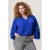 Miss Etam Plus gebloemde blouse blauw