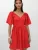 Trend Alaçatı Stili Jurk  rood