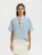 SELECTED Shirt ‘ Selected x Hotel Amour’  aqua / hemelsblauw / curry / offwhite