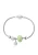 faina Armband  lichtgroen / zilver