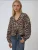 Hiccup Blouse  beige / bruin / zwart