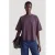 EDITED T-shirt met studs – aubergine
