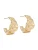 A&C Oslo – Nordic Design Jewellery Oorbellen ‘Steel – Raw Coll’  goud