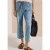 7/8-jeans met Wide Leg pijpen en riem