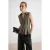 TRENDYOLMİLLA Dames Kaki Effen Kort Peplum Blouses