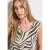 Gedessineerde blouse top