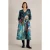 White Stuff Lucy Midi Dress Teal Print