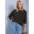 Batwing-Shirt in gemêleerde look