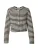 ABOUT YOU Gebreid vest ‘Cassia’  zwart / wit