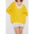 American Vintage V Collar Mid-length Loose Sweater Bouton D Or