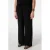 MS Mode wide leg high waist broek met linnen zwart