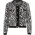 Faina Vest Dames zwart en wit