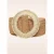 Raffia Belt in donker woestijn