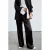 Mango satijnen wide leg broek – donkerbruin