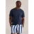 WE Fashion zwemshort donkerblauw/lichtblauw/wit