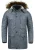 !Solid Winterjas  duifblauw / bruin