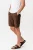 Linnen shorts – Koffie