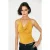 Blouse met watervalhals, halternek en strikband