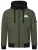 LONSDALE Tussenjas  olijfgroen / zwart / wit