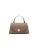 Coccinelle Top Handle Tas Warme Taupe/Rosette