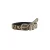 WE Fashion riem met slangenprint beige