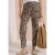 Cecil Dames Slim Leg-broek met Loose Fit-pasvorm en luipaardprint in Beige