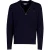 Half zip trui Tommy Hilfiger donkerblauw lamswol