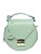 Roberta M Groen Rundleer Tas