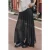 Mikuta The Black Long Ruffle Skirt