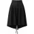 Zwarte midi-rok/short met wijde pijpen — eigentijds design met elegante, luchtige beweging