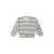 Riffle Amsterdam fluwelen gestreepte sweater – ecru/bruin/lichtblauw