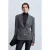 Getailleerde Crepe Blazer met Sjalkraag