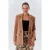 Lange faux leren blazer