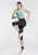 ASICS Sportbroek ‘Road’  zwart / wit