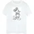 Disney Heren Mickey Mouse Schets Katoen T-Shirt (Wit)