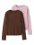 TWO SOON Shirt  chocoladebruin / pink