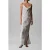 Calvin Klein Viscose Jacquard Maxi Dress Pale Meadow Jacquard Floral Cutt