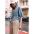 Street One Studio Dames Blouse met korte mouwen in een verwassen look in Blauw