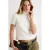 TRENDYOLMİLLA Dames Ecru Effen Kort Getailleerd Blouses