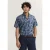 Bugatti Herren Overhemd met korte mouwen, modern fit, met print