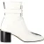 Givenchy 4G Bi-Color Enkellaarsjes in Wit en Zwart Leer
