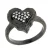 Orphelia Dames 925 Sterling Zilveren Ring – Zwart ZR-7082/2