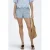 ONLY skinny high waist denim short light blue denim
