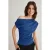 TRENDYOLMİLLA Dames Donkerblauw Effen Kort Regular fit Blouses