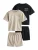 Next Set  beige / zwart / wit