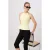 TRENDYOLMİLLA Dames Geel Effen Mouwloos Getailleerd Blouses