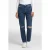Calvin Klein Eu High Rise Straight Jeans Destroyed Sea