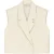 Malelions Women Cropped Emblem Gilet | Beige