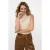 EsQualo Top Slv/lss Col Lurex Light Sand