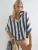 Busem Blouse  marine / wit